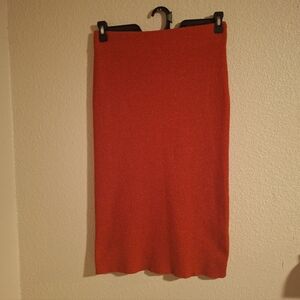Calvi Klein Elegant Red Women's Skirt Nwt